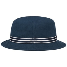 Stetson Canvas Bucket Hat Fischerhut Anglerhut Hut Sommerhut Baumwollhut Stoffhut Sonnenhut Sonnenhut Hut (M/56-57 - dunkelblau) -