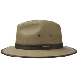 Stetson Canvas Traveller Baumwollhut Travellerhut Hut Stoffhut Sonnenhut Sonnenhut Baumwollhut (S/54-55 - helloliv) -