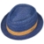 Stetson Colour Band Pork Pie Strohhut Raffiahut Strandhut Herrenhut Sommerhut Hut Sonnenhut Strohhut Sommerhut (L/58-59 - blau) - 