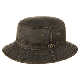 Stetson Drasco Fischerhut Topfhut Schlapphut Stoffhut - braun XL/60-61 -