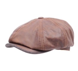 Stetson - Flatcap Herren Hatteras Goatskin - Size S - marron -