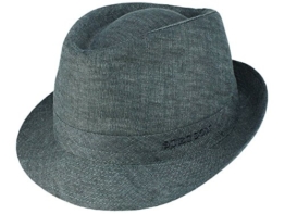 Stetson Geneva Trilby Leinenhut mit UV-Schutz - grau/3 55 -