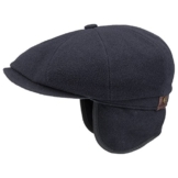 Stetson Hatteras Earflap Schildmütze Ohrenschutz Nackenschutz (61 cm - blau) -