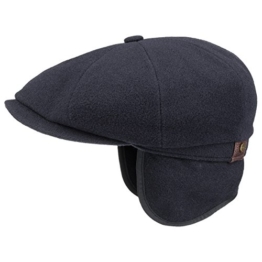 Stetson Hatteras Earflap Schildmütze Ohrenschutz Nackenschutz (61 cm - blau) -