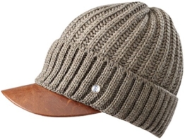 Stetson Hayburn Stoneham Strickkappe Peak Pull-On Strickschirmmütze (One Size - beige) -