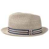 Stetson Hemp Player Hanfhut Sommerhut Strandhut Sonnenhut Herrenhut Hut Fedora Herrenhut Strandhut (XL/60-61 - beige) -