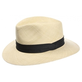 Stetson Jefferson Panama Hut Fedora Strohhut - beige 59 -