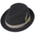 Stetson Manhat Woolfelt Fedora Hut Porkpie Filzhut Wollfilzhut Player Fedora (XXL/62-63 - schwarz) - 