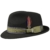 Stetson Manhat Woolfelt Fedora Hut Porkpie Filzhut Wollfilzhut Player Fedora (XXL/62-63 - schwarz) - 