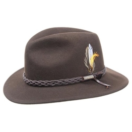 Stetson Newark VitaFelt Hut braun Gr. M -