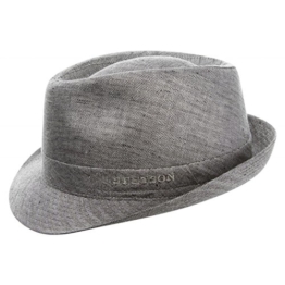 Stetson Osceola Trilby Stoffhut Leinentrilby Sommerhut (60 cm - anthrazit) -