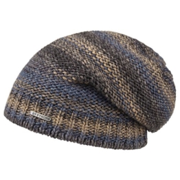 Stetson Ottasta Strickmütze Long Beanie Strickmütze Wollmütze (One Size - braun) -