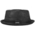 Stetson Pennsylvania Pigskin Hut Lederhut Pork Pie Porkpie Herrenhut Fedora Porkpie Hut (S/54-55 - schwarz) -