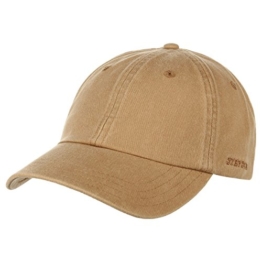 Stetson Rector Basecap Cap Baseballcap Sonnenschutz-Cap Sonnencap Sommecap Baumwollcap Kappe Baumwollcap Freizeitcap (One Size - beige) -