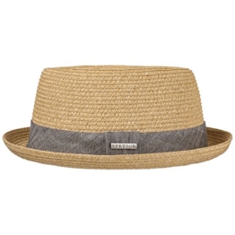 Stetson Robstown Toyo Pork Pie Sonnenhut Sommerhut Strohhut Sonnenhut Sommerhut (L/58-59 - natur) -