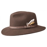 Stetson Rocklin Traveller Wollfilz Filzhut Herrenhut (XXL/62-63 - braun) -