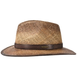 Stetson Rodeo Seagrass Traveller Strohhut Sonnenhut Sommerhut Sommerhut Strohhut (XL/60-61 - braun) -