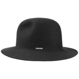 Stetson Tuscalo Woolfelt Filzhut Wollfilzhut Hut Outdoorhut Filzhut Herrenhut (L/58-59 - schwarz) -