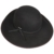 Stetson Vermont Wollfilz Schlapphut Filzhut Wollhut Damenhut Damenhut Filzhut (S/54-55 - schwarz) - 