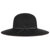 Stetson Vermont Wollfilz Schlapphut Filzhut Wollhut Damenhut Damenhut Filzhut (S/54-55 - schwarz) -
