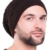 Strickmütze - beanie lang mit geripptem Streifenmuster, Wintermütze unisex Skimütze Wintermütze (braun) -