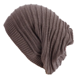 Strickmütze LONG BEANIE WENDEMÜTZE und Buff Wintermütze Schal Lange Mütze Grau 256 -