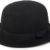 styleBREAKER Melonen Hut, Filzhut mit schmaler Krempe und schwarzem Zierband, Bowler Hut, Unisex 04025006, Farbe:Schwarz -