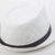 styleBREAKER Trilby Hut, leichter Papierhut mit schwarzem Gürtel Zierband, Unisex 04025003, Farbe:Weiß - 