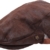 sujii UNCLE SAM Faux Leather Flat Cap Cabbie Hat Golfer Hunter Cap Schiebermütze Chauffeurmütze Schirmmütze Schildmmütze Golfermütze Kappe Hut, XL size/Dark Brown - 