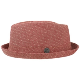 Tampa Dots Player Stoffhut Hut Baumwollhut Herrenhut Fedora Sommerhut Sonnenhut Strandhut Chillouts Player Sommerhut (M/56-57 - bordeaux) -