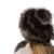 Tatra Mütze Sarah B Mütze mit Fleecefutter, Pudelmütze, Wintermütze mit Fellbommeln aus Fellimitat, Handarbeit aus EU (schwarz mit braunem Fell (149)) - 