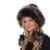 Tatra Mütze Sarah B Mütze mit Fleecefutter, Pudelmütze, Wintermütze mit Fellbommeln aus Fellimitat, Handarbeit aus EU (schwarz mit braunem Fell (149)) -
