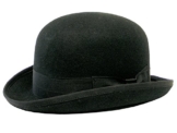 Tedd Haze Melone / Bowler schwarz aus Lana-Wolle 56 -