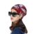 Tefamore Frauen dehnbaren Druck Turban Head Wrap Band Chemo Hut Bandana Plissee Caps (Wine) -