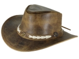 Thor Equine Lederhut Cowboyhut Westernhut, Sandover, S-XL XL -