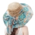 TININNA Damen Frauen Böhmen Faltbar Blumen Sonnenhut Strohhut Sandstrand Sonnenhüte Sommerhut Sommer Hut Sonnenhuete Strand Kappe Strandhut khaki1 -
