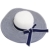 TININNA Damen Frauen Elgant Bowknot Gestreift Sonnenhut Strohhut Sandstrand Wide Rand Sonnenhüte Sommerhut Sommer Hut Sonnenhuete Strand Kappe Strandhut tiefes blau - 
