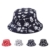 TININNA Unisex Kokosnussbaum Muster Buschhut Sonnenhut Bucket Hat Strandhut Sommerhut Sonnenhuete schwarz - 