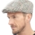 Tom Franks Herren Kariert Wollmischung Tweedkappe Flach - Beige, M/L -