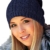 TRAC-XX -navy oversized Long Beanie Strickmütze Wollmütze Wintermütze Slouch -