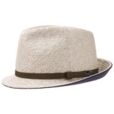 Trace Trilby Sommerhut Baumwollhut Leinenhut Fedora Stoffhut Mayser Sonnenhut Trilby (60 cm - beige) -