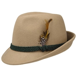 Trachtenhut Almhut Wollfilz Almhut Damenhut (One Size - beige) -