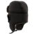 Trooper Trappermütze , Fozela Unisex Winter-warmer Pelz Jagdhut ushanka Cap Flieger russische Bomber Hut mit windundurchlässiges Maske Ohrenklappen (Schwarz-BK) - 
