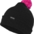 Urban Classics Unisex Ohrenschützer Wintermütze Neon Contrast Bobble Beanie mehrfarbig (Black/Pink) One Size -