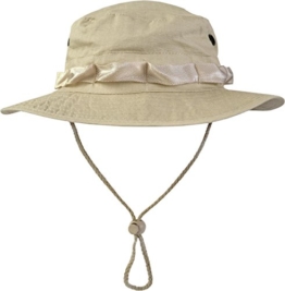 US GI Boonie Hat US Buschhut Safari Hut S-XL Farbe Beige Größe L -