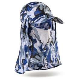 Vbiger Sommer Hut Uniesex Sonnenhut Damen Sonnenhut Herren Sonnenhut Fischerhut (Blau+Mehrfarbig 2) -