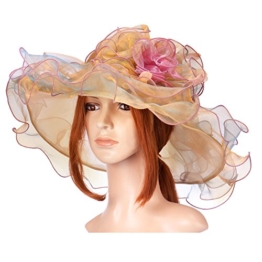 Vbiger Sonnenhut Sommer Hut Elegant Damen Sonnenhut -