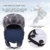 Vbiger Winter Outdoor Sport Mütze Fliegermütze Pilotenmütze Fellmütze (Navy-Blau+) - 