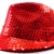 viele LED Party Hüte LED Pailletten Hut mit LED Lichtern Party LED Hüte (rot) - 