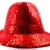 viele LED Party Hüte LED Pailletten Hut mit LED Lichtern Party LED Hüte (rot) -